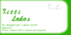 kitti lakos business card